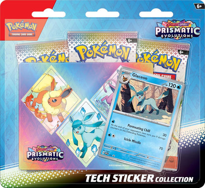 EN ESPAÑOL Colección de Calcomanías Tech Evoluciones Prismáticas