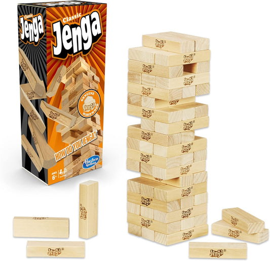 Hasbro – Juego de Mesa Original de Bloques de Madera (Jenga)