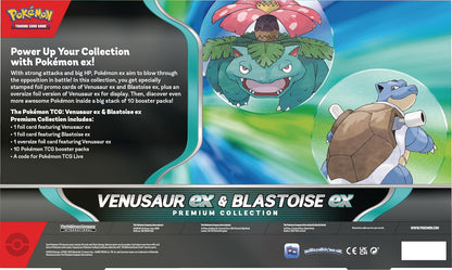 Pokémon TCG: Venusaur ex & Blastoise ex Premium Collection En Inglés