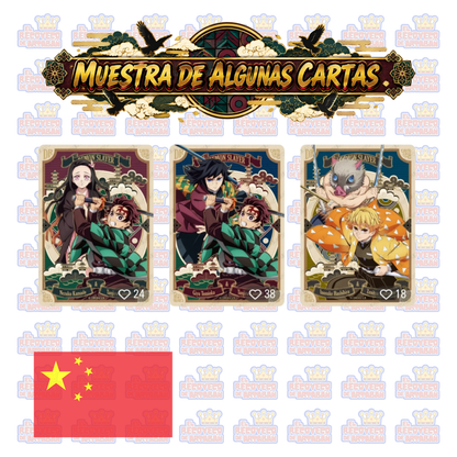 KAYOU Demon Slayer: Kimetsu no Yaiba – Breaking Dawn Collectible Cards – Breath Technique Series Pack – Series 1 | Chino simplificado