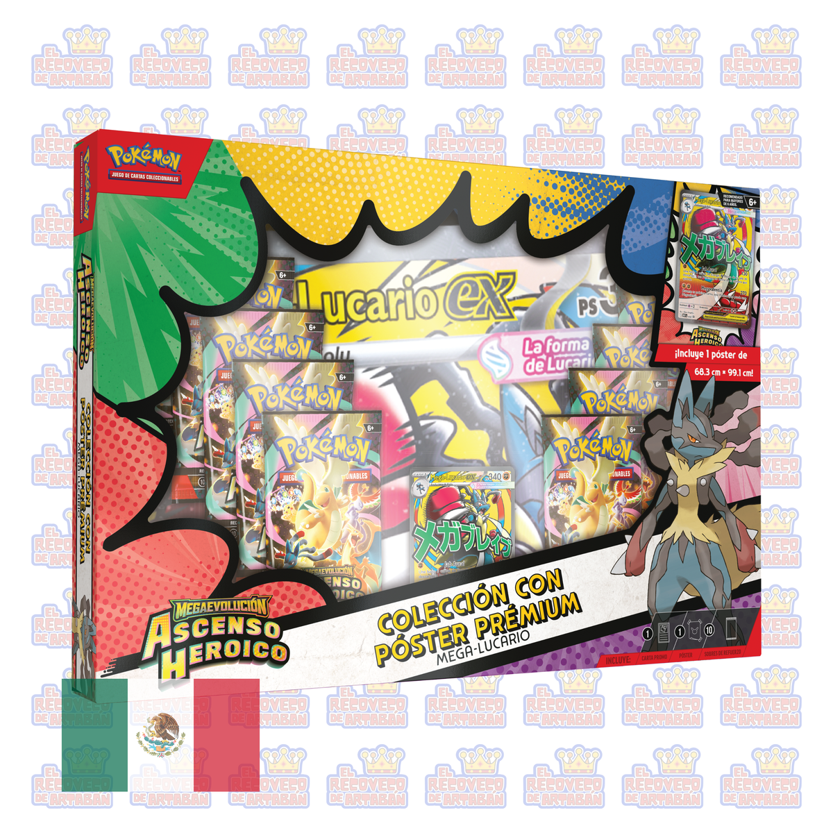Pokémon TCG: Mega Evolución—Ascenso Heroico | Colección de Póster Premium