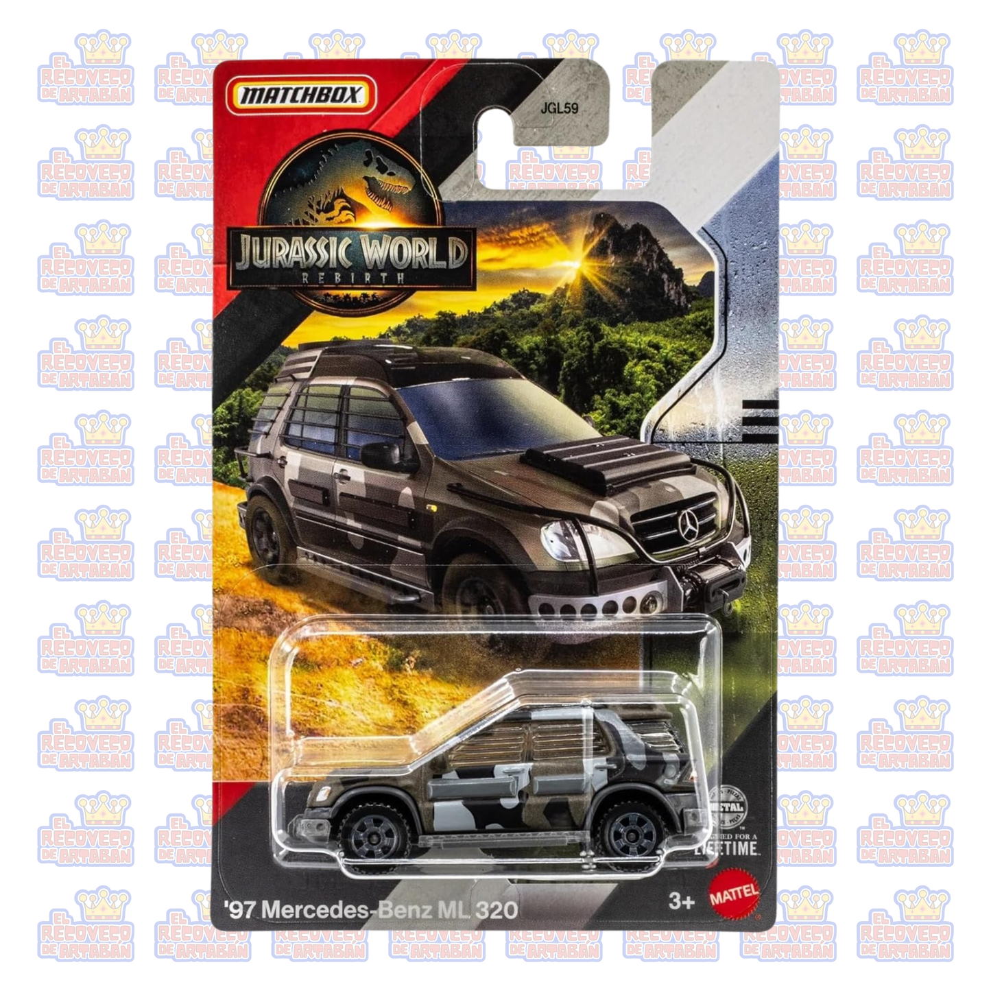 Matchbox Jurassic World Legacy Collection – Vehículo Fundido a Presión (Pieza Individual)