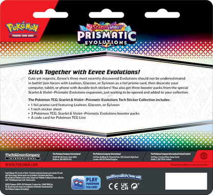 EN ESPAÑOL Colección de Calcomanías Tech Evoluciones Prismáticas