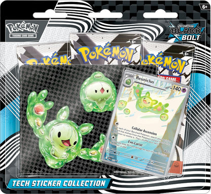 Pokémon TCG: Scarlet & Violet— Black Bolt Tech Sticker Collection en Inglés