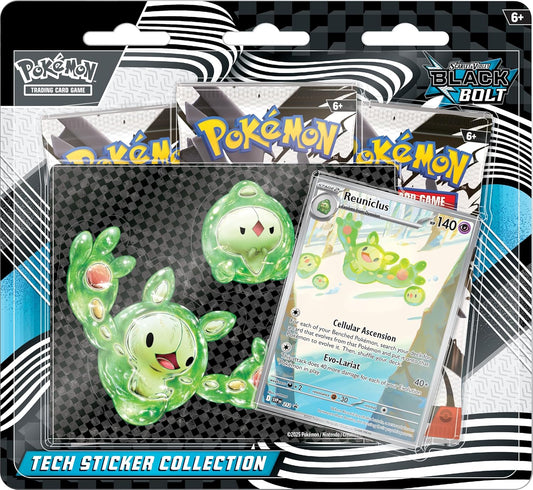 Pokémon TCG: Scarlet & Violet— Black Bolt Tech Sticker Collection en Inglés