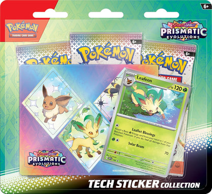 EN ESPAÑOL Colección de Calcomanías Tech Evoluciones Prismáticas