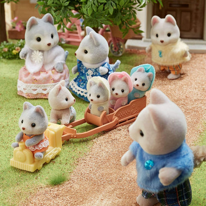 Sylvanian Families – Familia de Huskies FS-41 (Versión Japonesa)