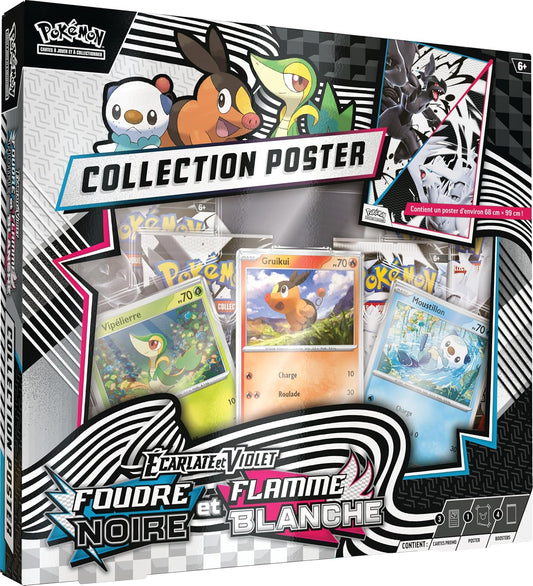 (EN ESPAÑOL)   Pokémon Colección con Poster - Fulgor Negro & Llama Blanca