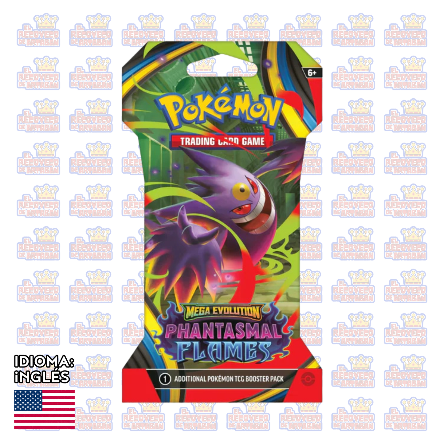 Pokémon TCG: Mega Evoluciones 2 — Phantasmal Flames Sleeved Booster (Paquete de 10 Tarjetas) En inglés