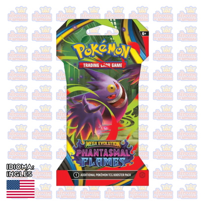 Pokémon TCG: Mega Evoluciones 2 — Phantasmal Flames Sleeved Booster (Paquete de 10 Tarjetas) En inglés