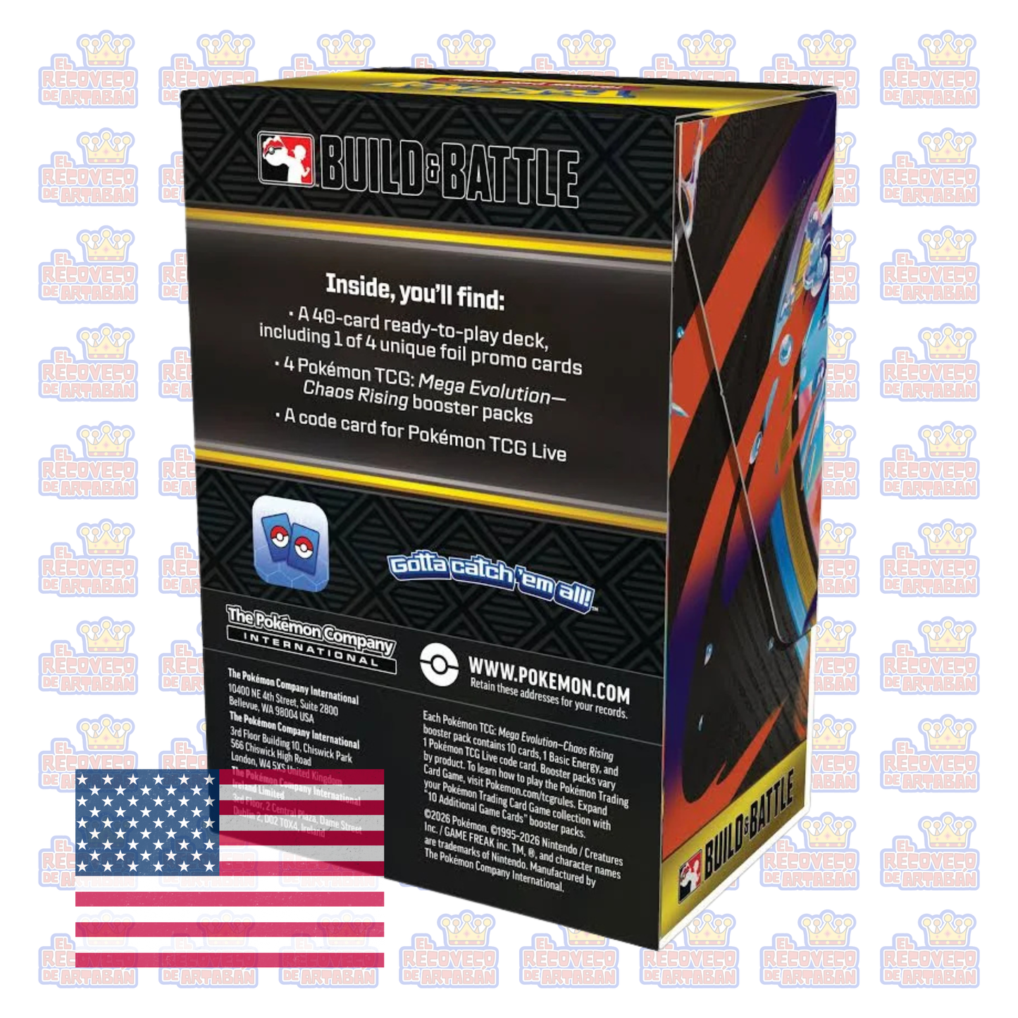 Pokémon TCG: Chaos Rising Build & Battle Box (En Inglés)