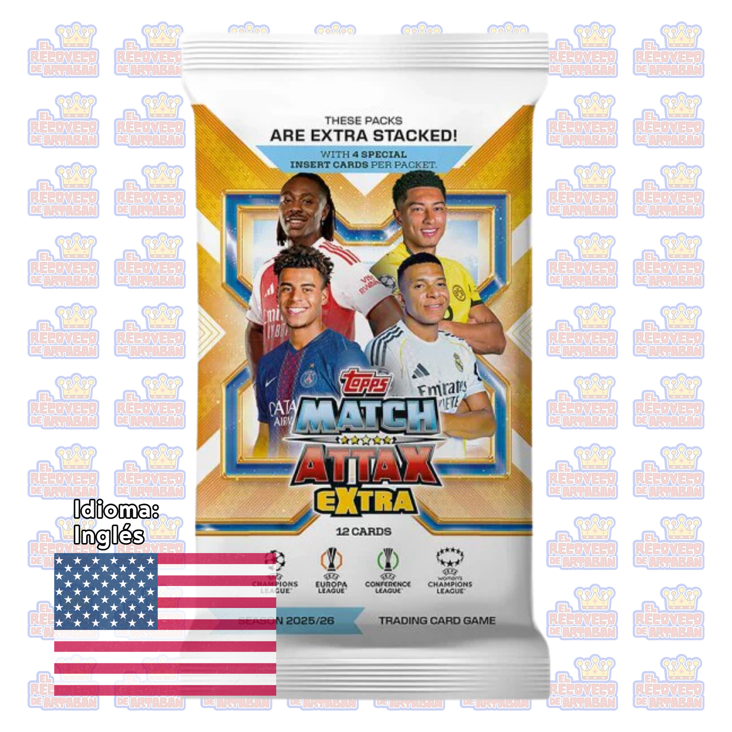 Topps UCC 2026 Match Attax Extra Stacked: UEFA Club Competitions Sobre Suelto