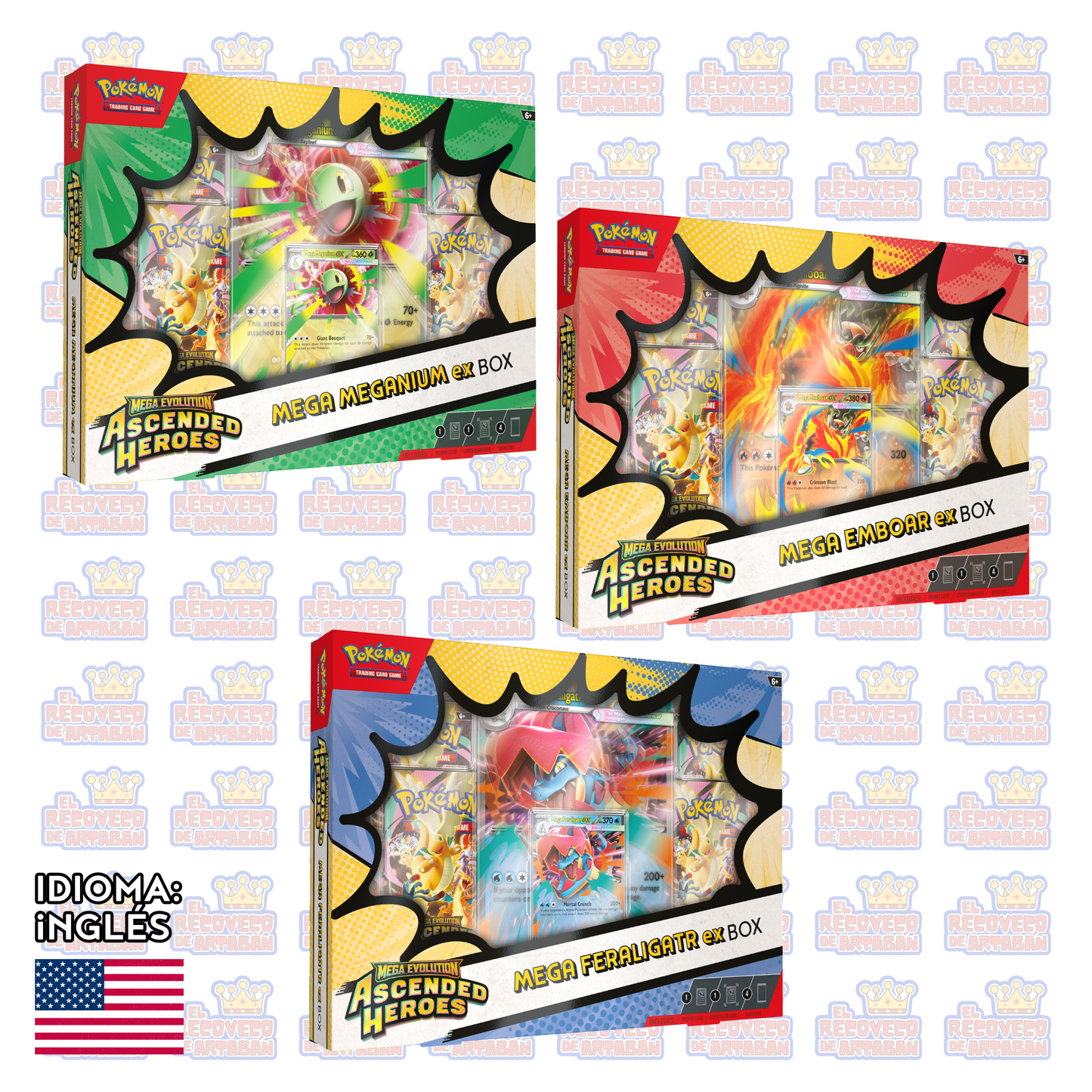 Pokémon TCG: Mega Evolution—Ascended Heroes Mega Box (En Inglés)