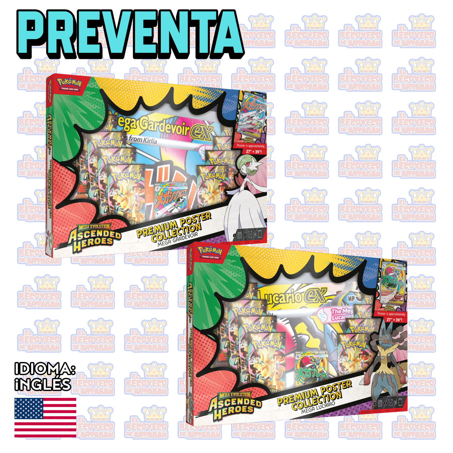PREVENTA - Mega Evolution Ascended Heroes - Premium Poster Collection