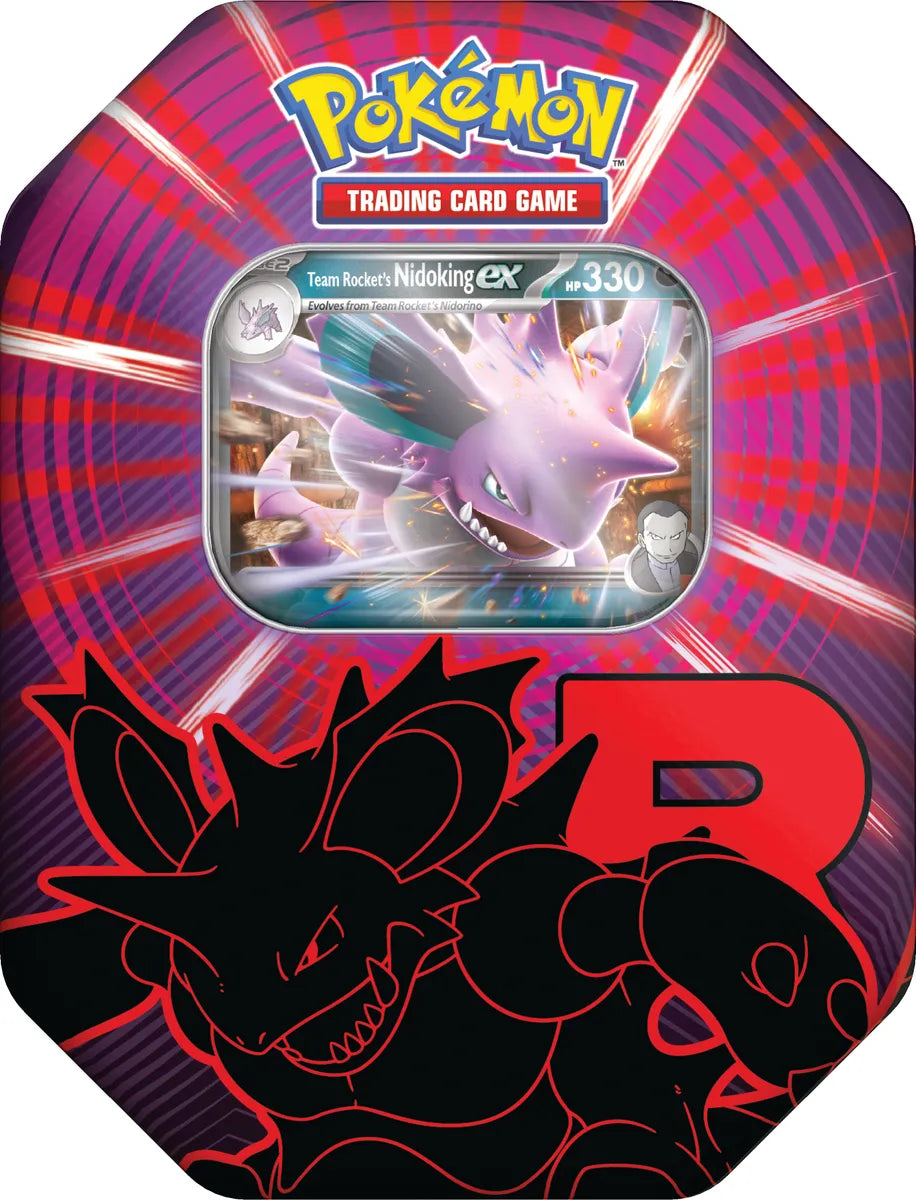 EN ESPAÑOL Pokémon TCG: Lata del Equipo Rocket