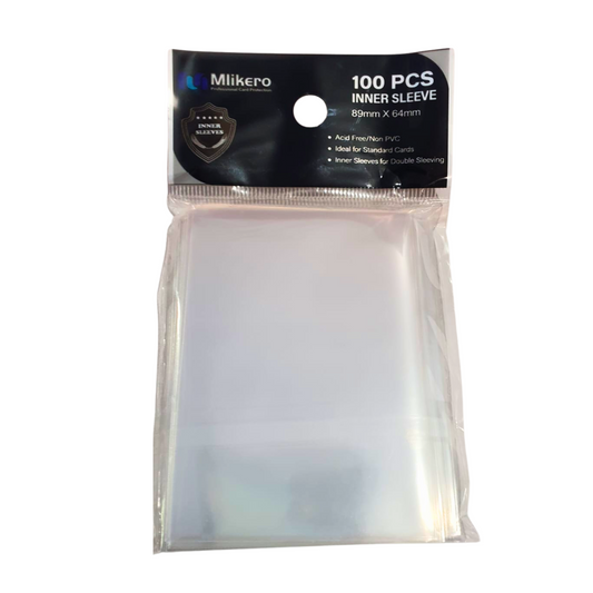 Paquete de 100 piezas sleeves perfect fit Mlikero 64x89 mm