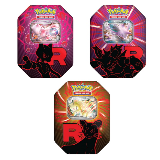 EN ESPAÑOL Pokémon TCG: Lata del Equipo Rocket