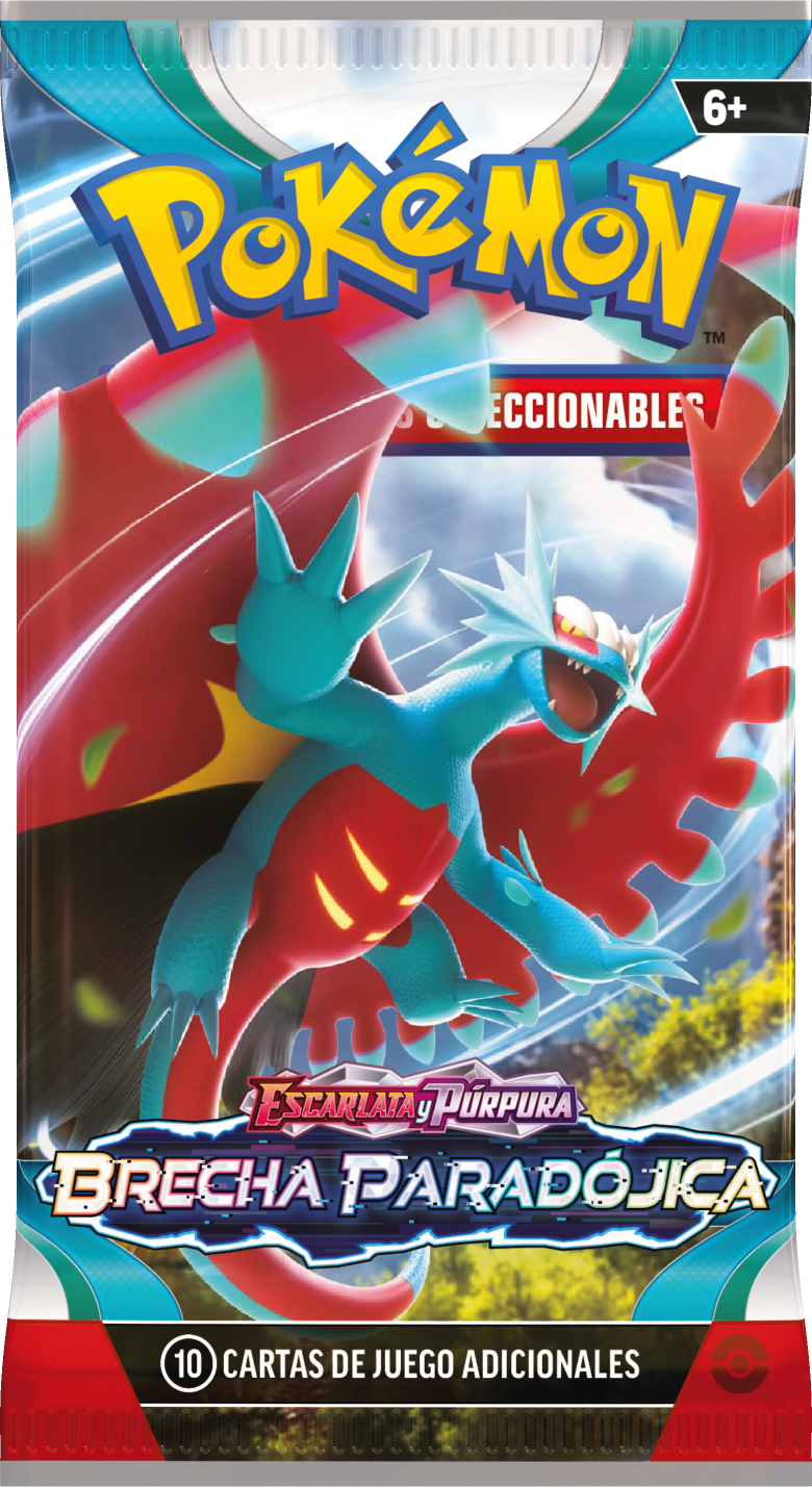 EN ESPAÑOL Pokémon TCG 1 Sleeved Booster Brecha Paradójica (Paradox Rift) en español