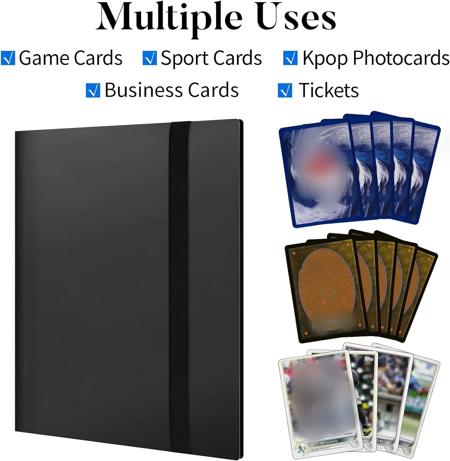 Carpeta Álbum para Cartas – 9 Bolsillos (360 Cartas) Genérica