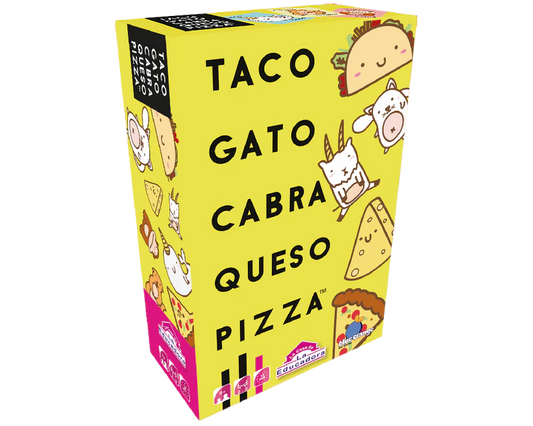Taco, Gato, Cabra, Queso, Pizza En Español Blue Orange