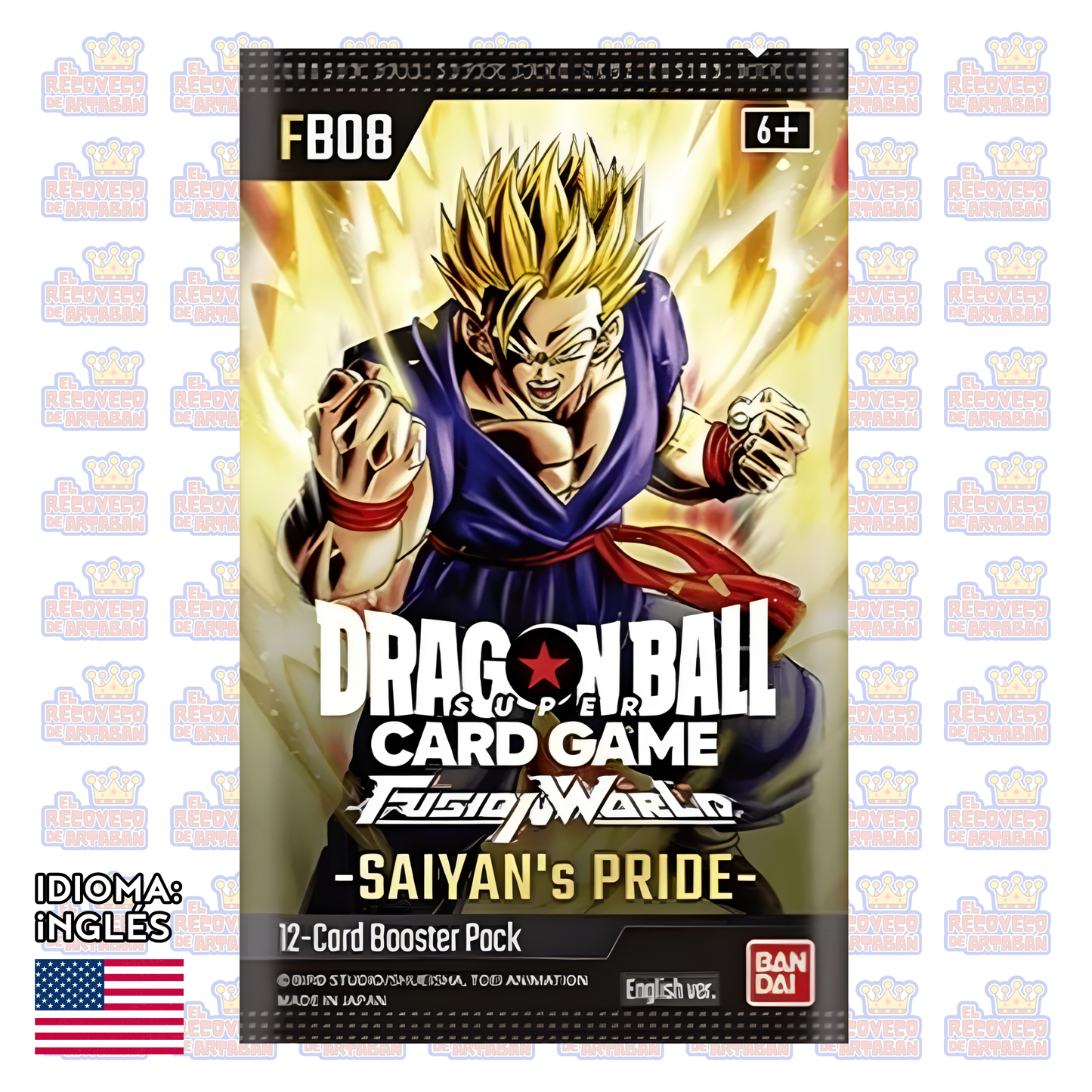 Sobre Suelto Dragon Ball Super Card Game – Fusion World Booster Pack – Saiyan’s Pride (FB08)