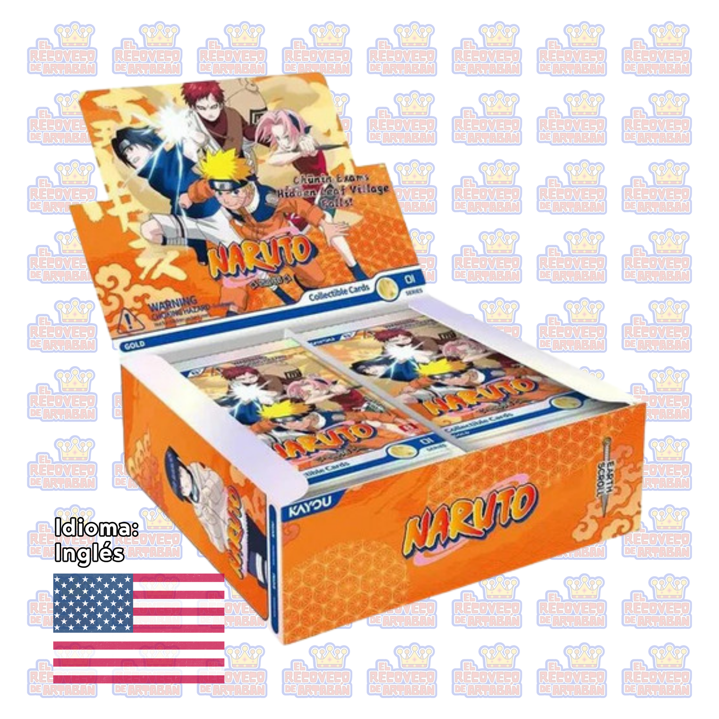 Caja de Sobres (30) - KAYOU Naruto Smriti Collectible Cards: Earth Scroll 001 SEA