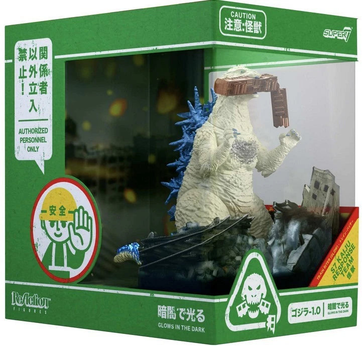 Figura ReAction Godzilla “Train Biter” Glow in the Dark – Super7 (3.75”)